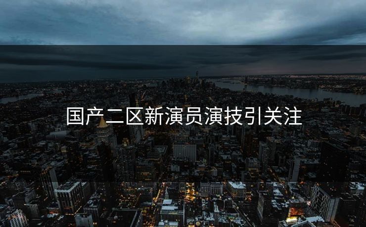 国产二区新演员演技引关注